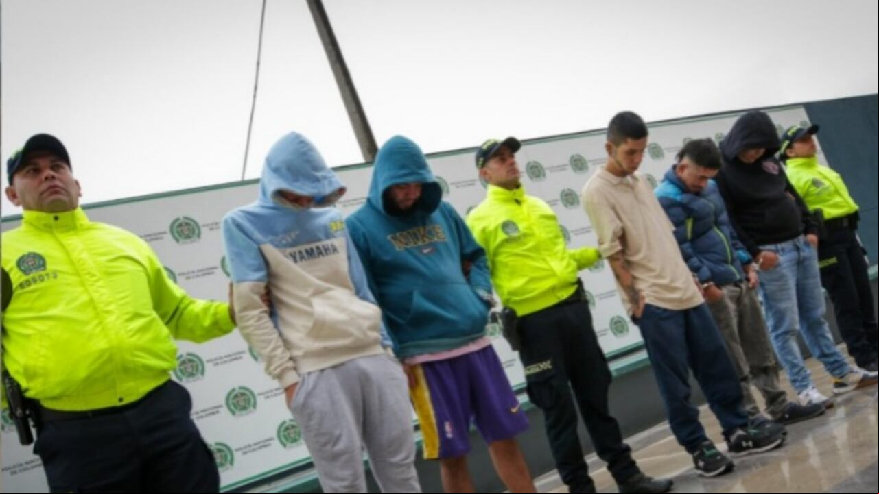 Capturan y procesan a siete integrantes de 'Los Venecia' en Bogotá