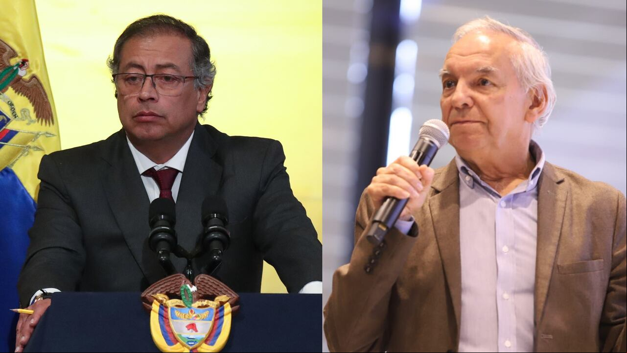 El presidente Gustavo Petro y el ministro de Hacienda, Ricardo Bonilla.