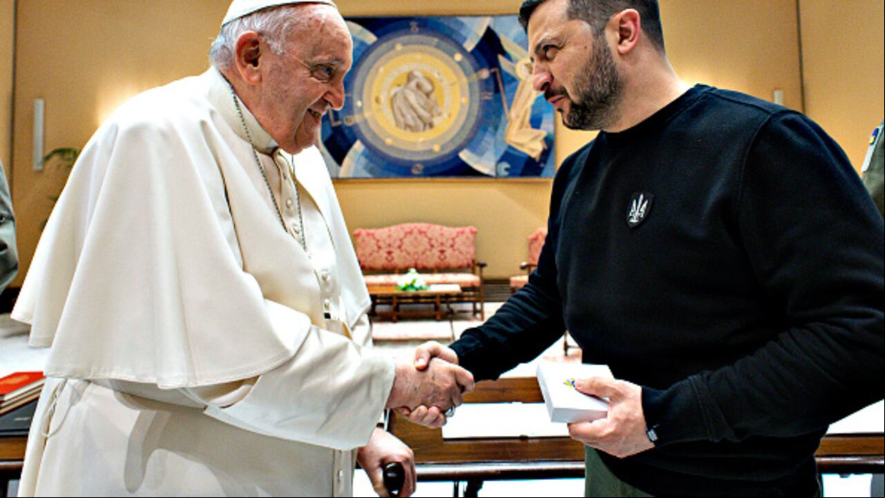 El papa Francisco recibió en la Santa Sede al presidente de Ucrania, Volodímir Zelenski.