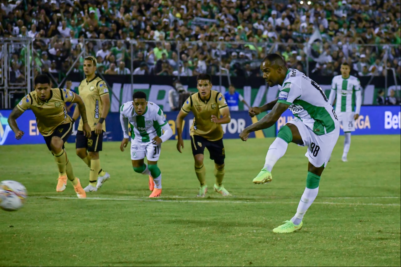RIONEGRO 4 de junio. Águilas Doradas vs. Atlético Nacional por la jornada cuarta de cuadrangulares de la Liga BetPlay 2023-1. (Colprensa- David Jaramillo)