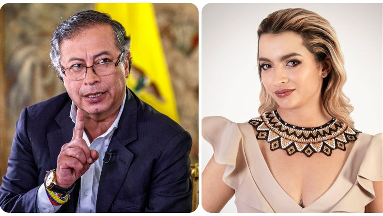 Gustavo Petro y su hija, Andrea Petro.