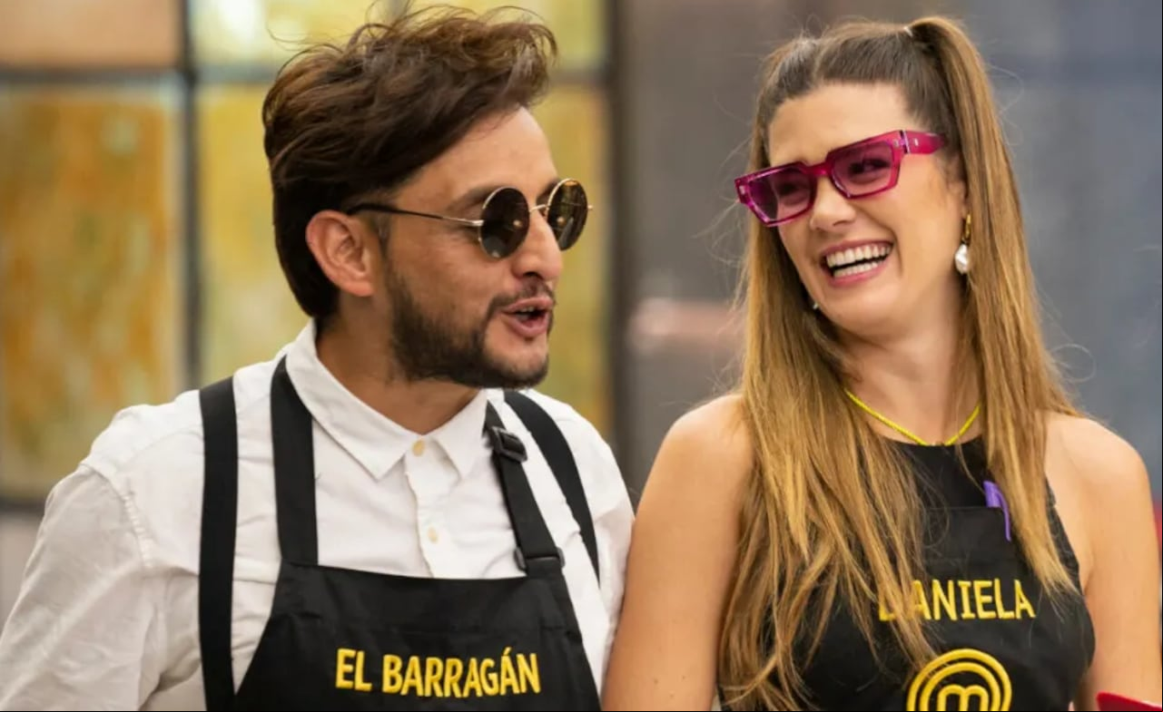 Juan Pablo Barragán y Daniela Tapia en 'MasterChef'.