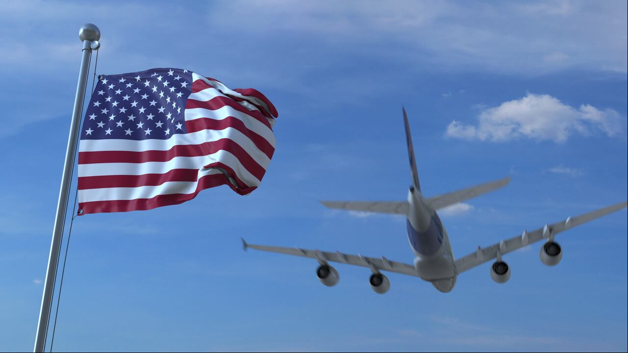 Vuelos con destino a Estados Unidos.