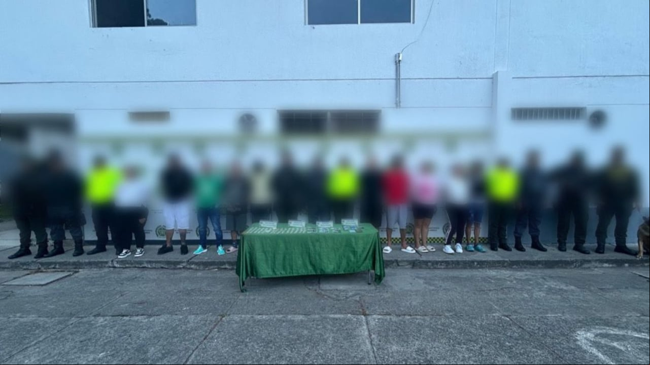 En un operativo adelantado en el municipio de Tuluá, las autoridades lograron capturar a 10 presuntos de la banda La Inmaculada. Foto Especial para El País
