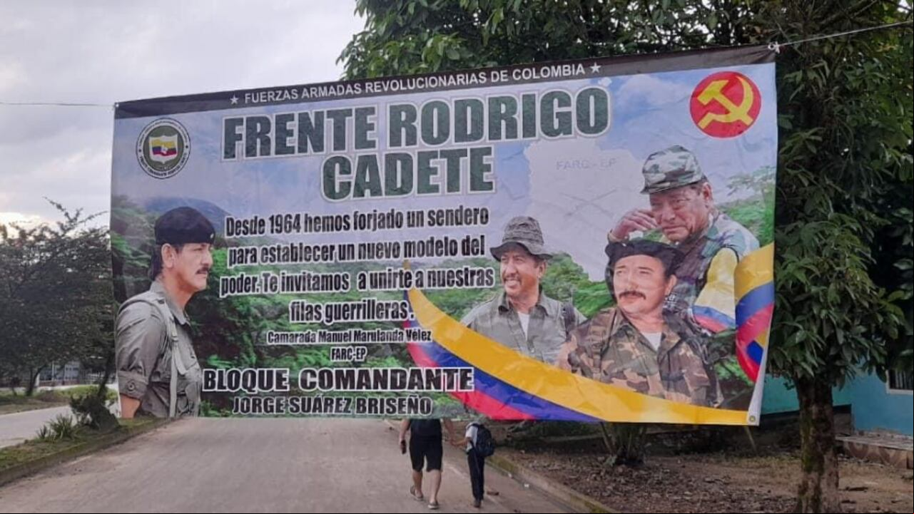 Vallas de las disidencias siembran terror en Cartagena del Chairá.