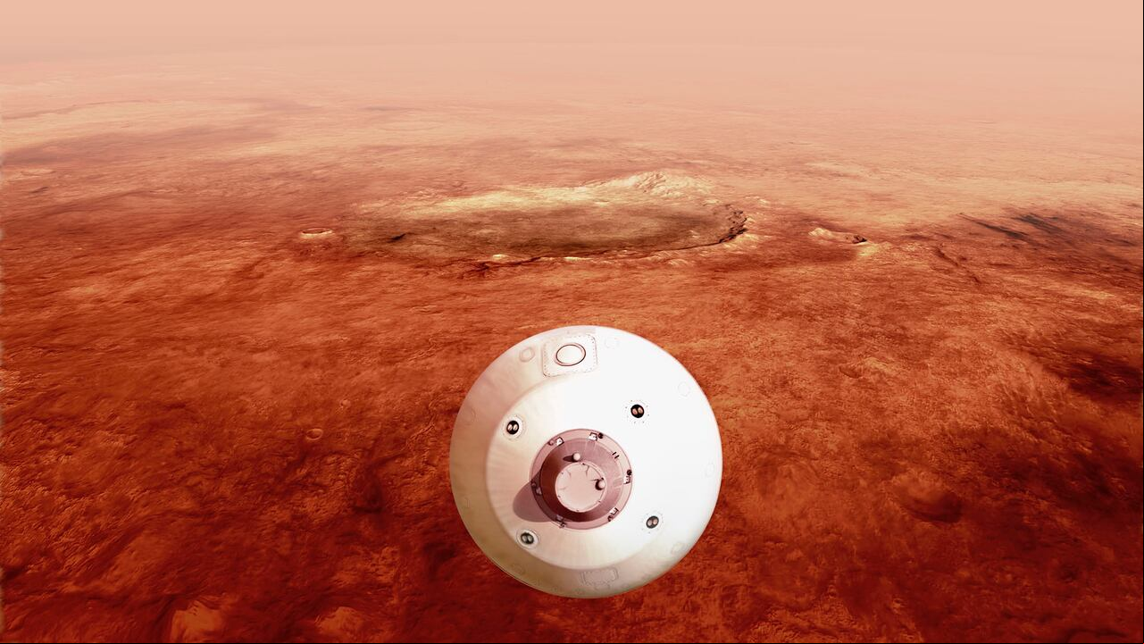 Rover Perseverance en Marte.