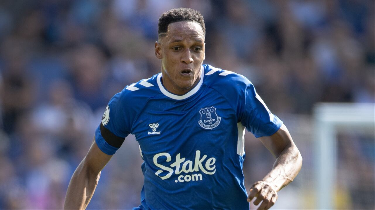 Yerry Mina con el Everton