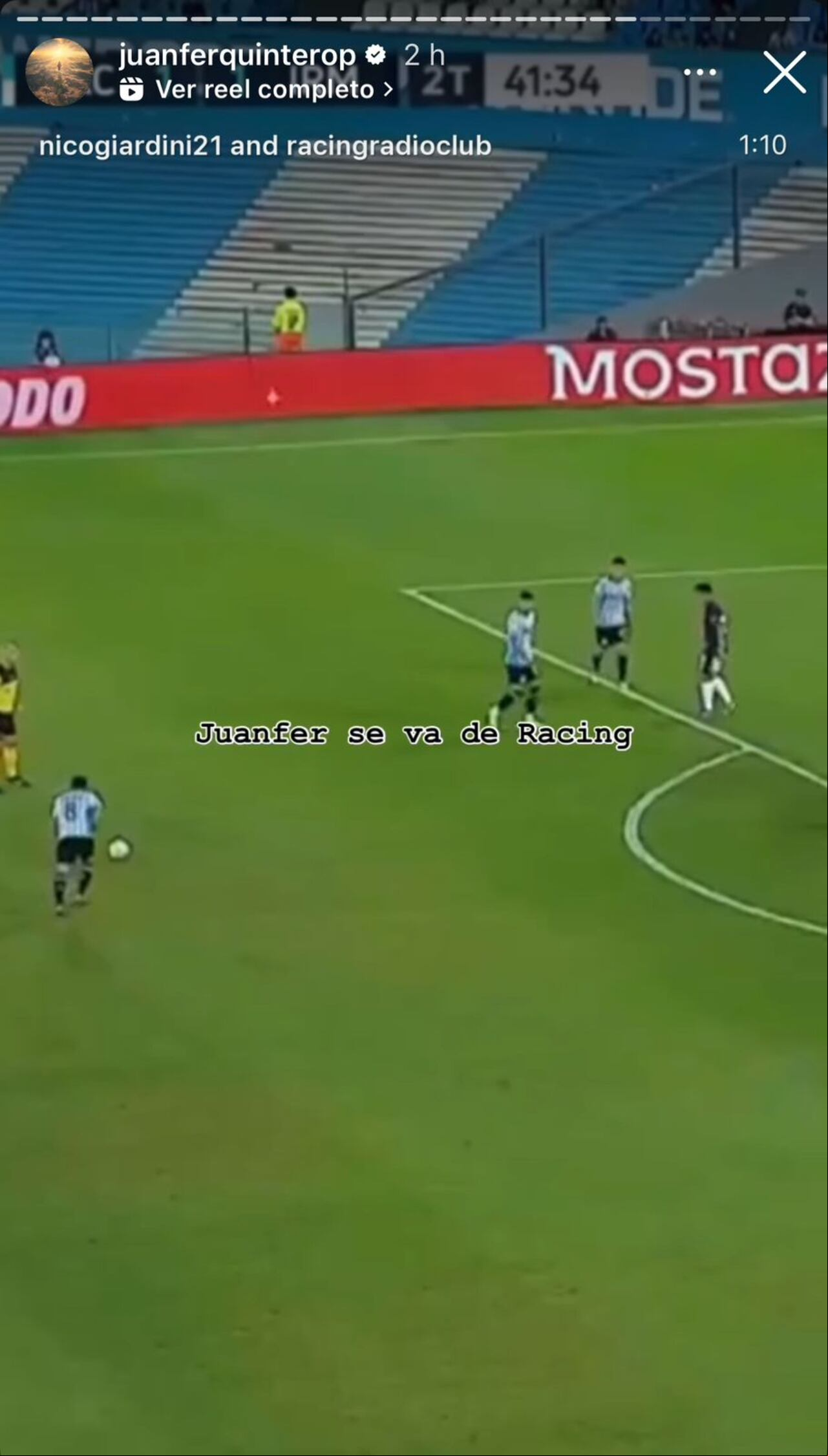 Los tiros libre de Juanfer dejaron un sello entre la hinchada de Racing.