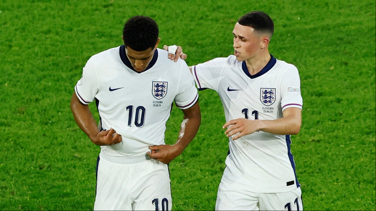 Phil Foden y Jude Bellingham, figuras de Inglaterra
