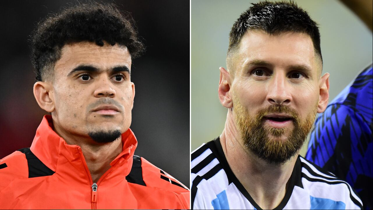 Luis Díaz y Leo Messi, dos de las figuras que asistirán a la Copa América 2024
