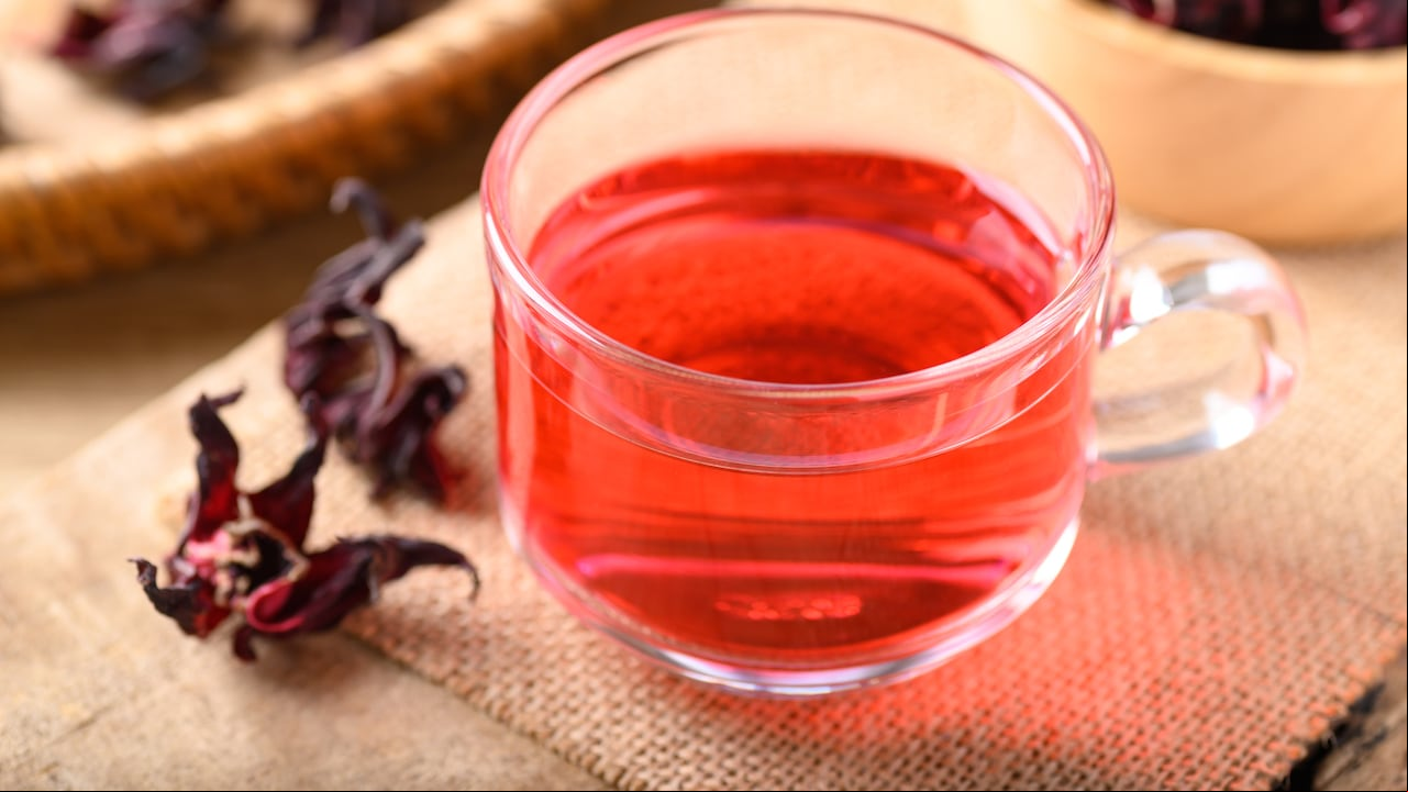 Té de flor de Jamaica.