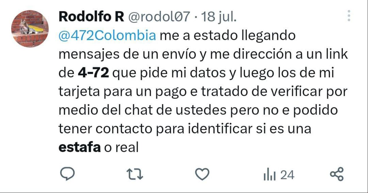 Algunos s incluso han pedido respuesta de la empresa 4-72 por medio de las redes sociales.