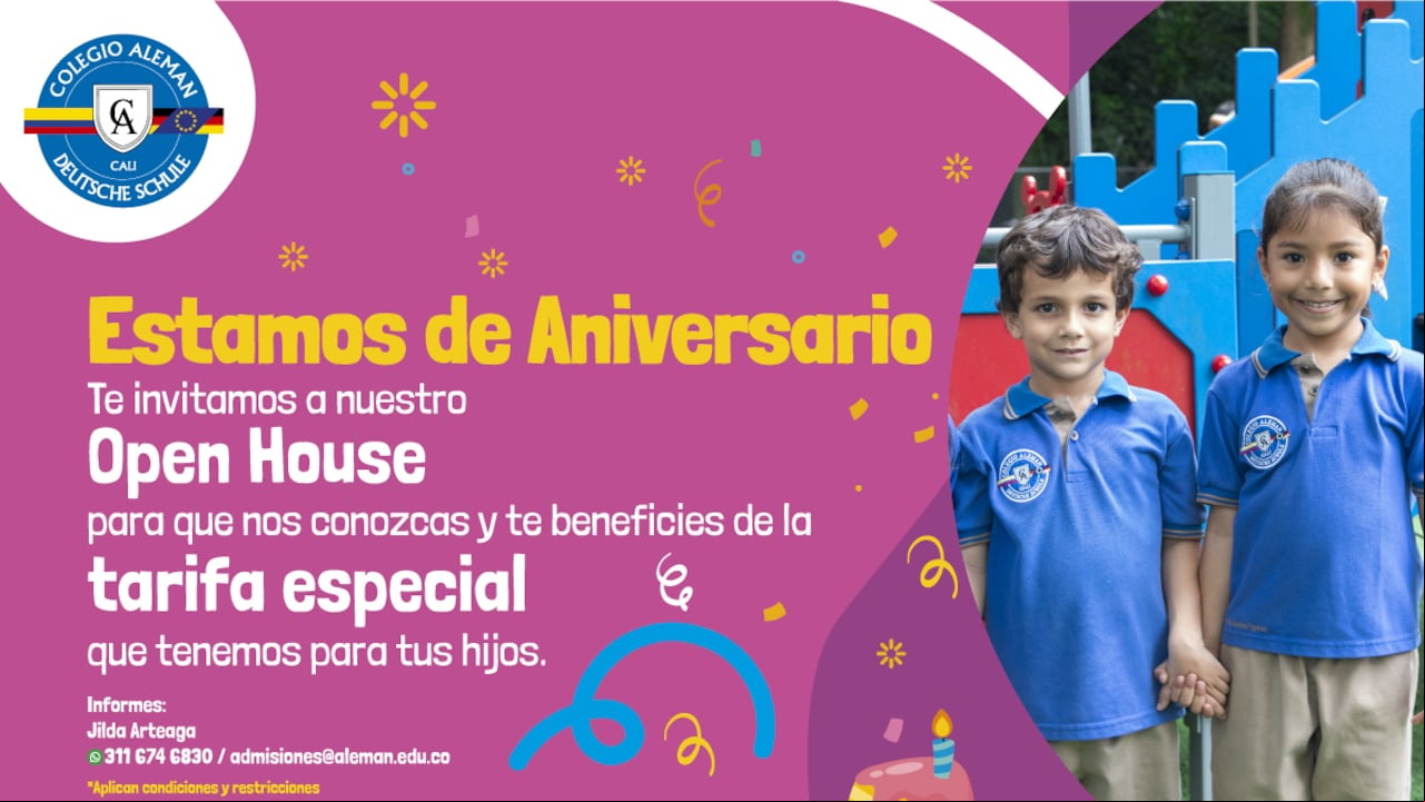 El Colegio Alemán de Cali está de aniversario.