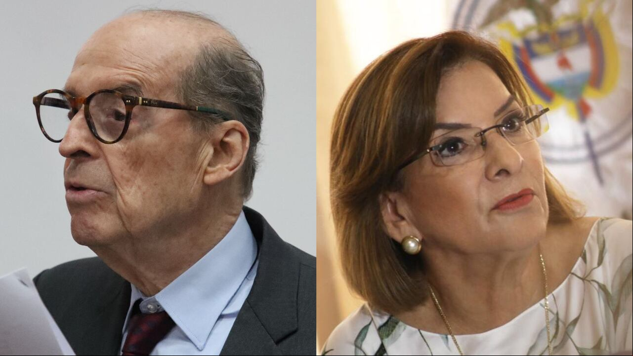 Excanciller Álvaro Leyva y procuradora Margarita Cabello.
