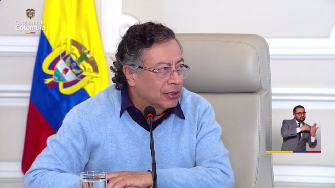 Presidente Gustavo Petro en el consejo de ministros
