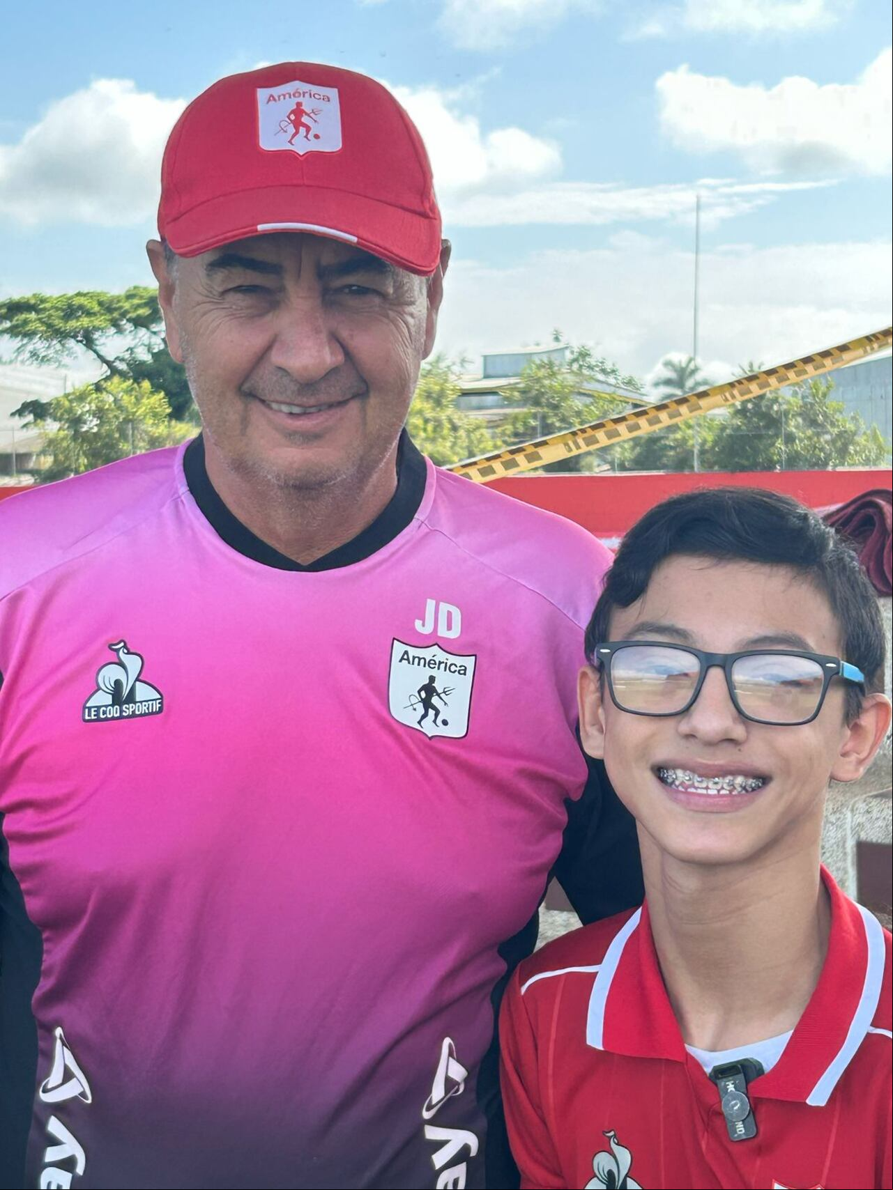 El 'Polilla' da Silva junto a Juan Sebastián.