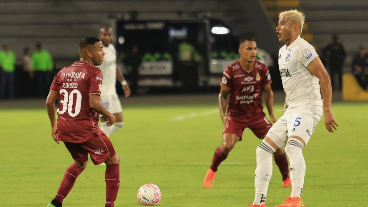Tolima vs. Millonarios, Liga BetPlay. Foto: Twitter oficial Club Deportes Tolima (@cdtolima).