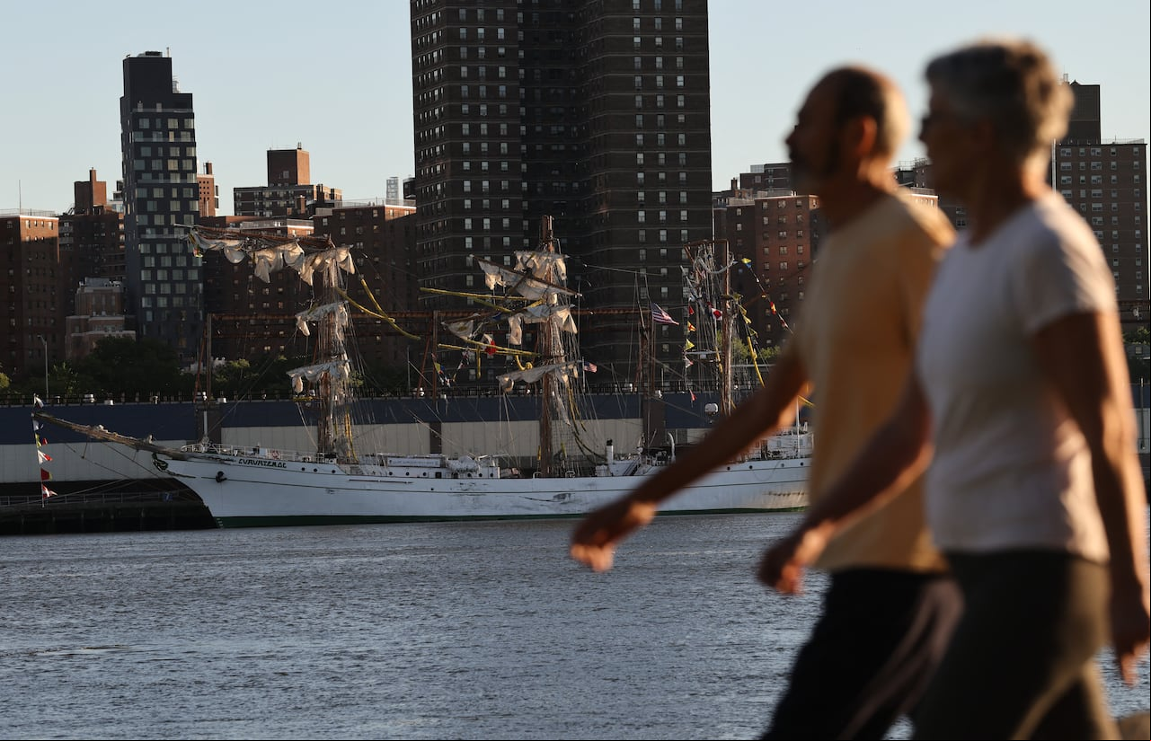 El velero en Nueva York. (Photo by SPENCER PLATT / GETTY IMAGES NORTH AMERICA / Getty Images via AFP)