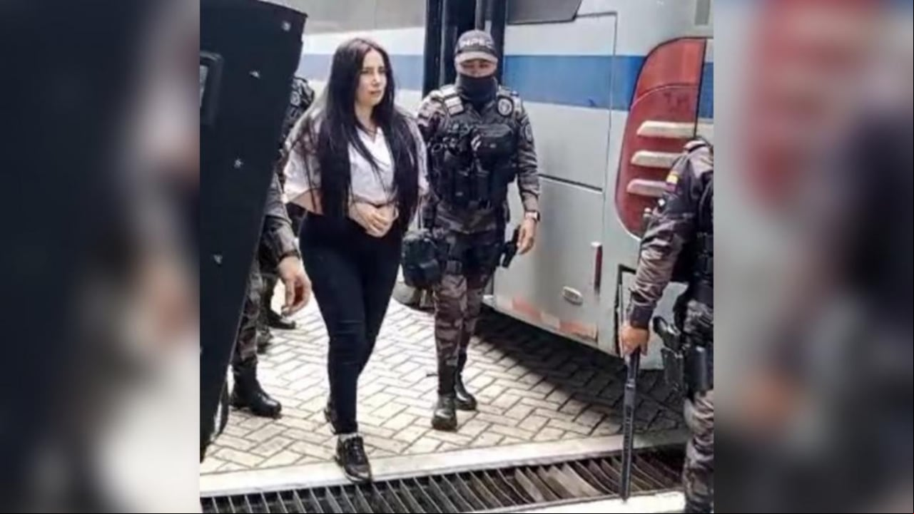Esta es la primera fotografía que se conoce del traslado de Aida Merlano.