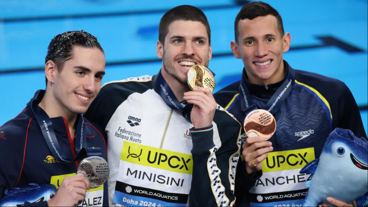 Gustavo Sánchez ganó medalla en el Mundial de natación artística
