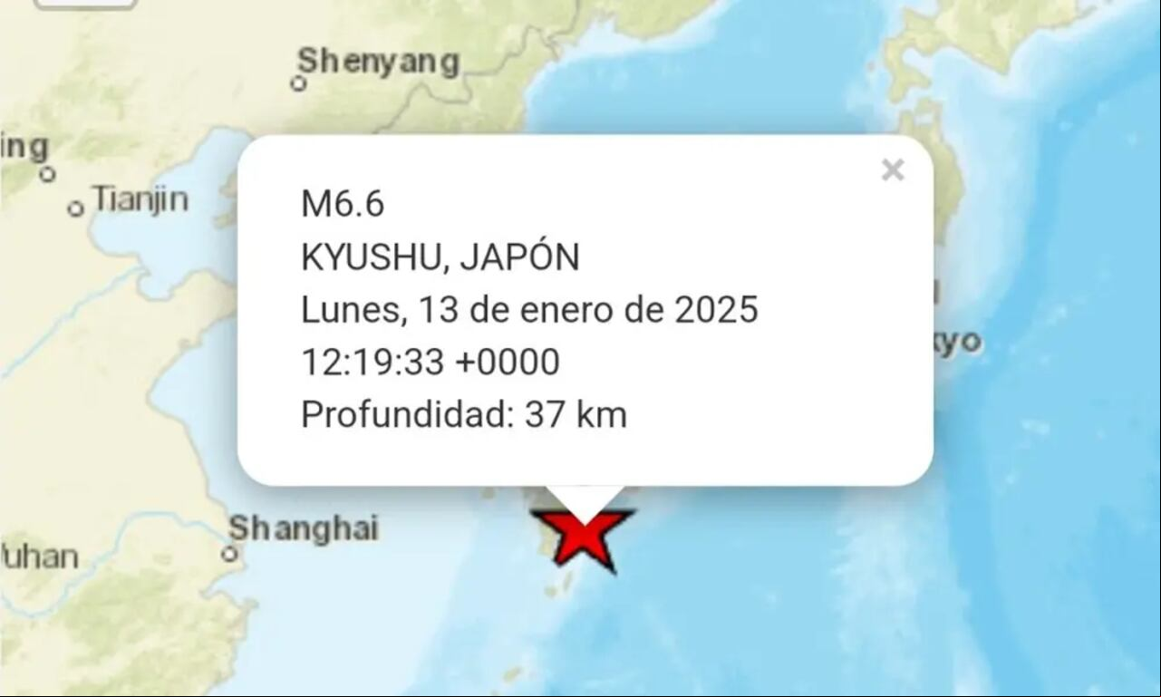 Un terremoto de magnitud 6,9 sacudió este lunes la prefectura de Miyazaki